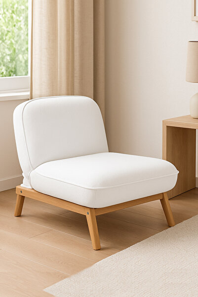 Zem Ligredo Sırt Mekanizmalı Fonksiyonel Bohem Berjer, Kırık Beyaz