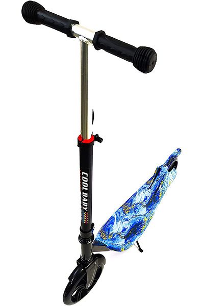 Generic Foldable Kick Scooters for Kids, Ages 6-12, Big Wheels, Adjustable Handle, Rear Fender Brake
