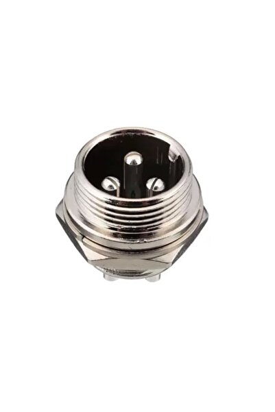 Genel Markalar Mike Konnektör Fiş 3 Pin 16mm Erkek