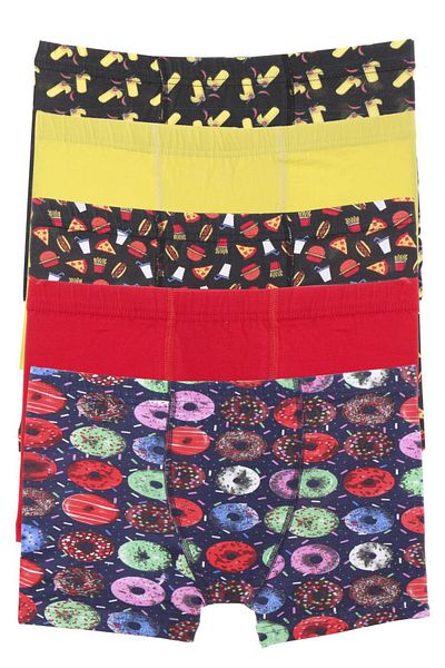 Tom John Boxer pentru baieti Pachet 5 Chelner Lycra MIXCOLOR