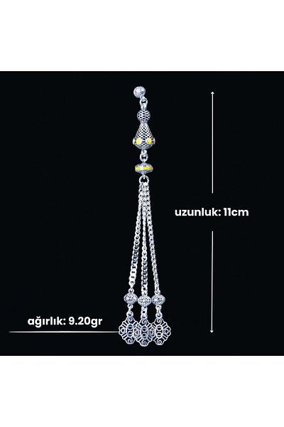 TESBİHCİBABA Cage Design Triple Ring Rosary Tassel