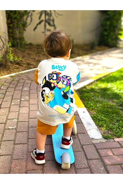 lilnest Bluey Character Boy's Shorts Set