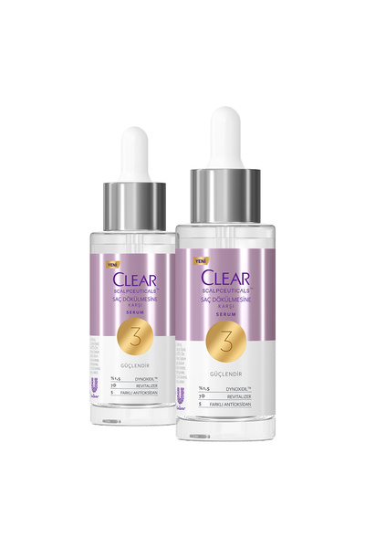 Clear Scalpceuticals Saç Bakım Serumu Saç Dökülmesine Karşı 45 ml X2