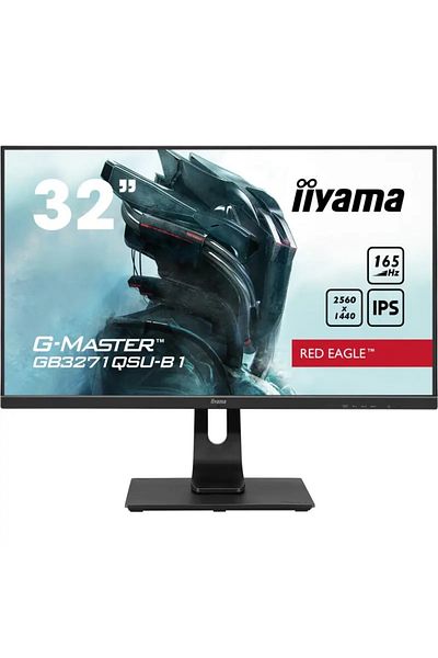 IIYAMA Monitor iiyama G-Master Red Eagle GB3271QSU WQHD IPS 165Hz 1ms FreeSync Premium 2xHDMI 2xDP