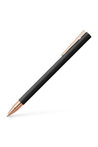 Faber Castell Химикалка Neo Slim Matte Black Rose Gold 343320