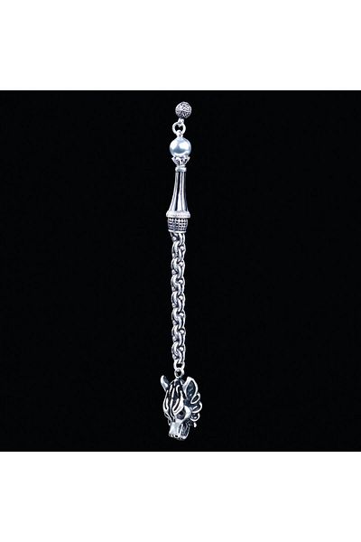 TESBİHCİBABA Wolf Head Knitted Chain Rosary Tassel