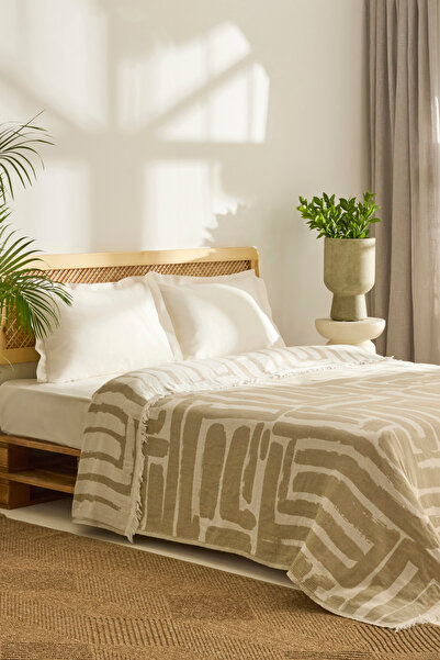 Kaşmir Home Mosy Double Jacquard Muslin Pique Çağla