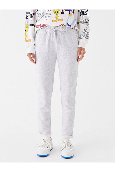 LC Waikiki Women's Elastic Waist Plain Sweatpants