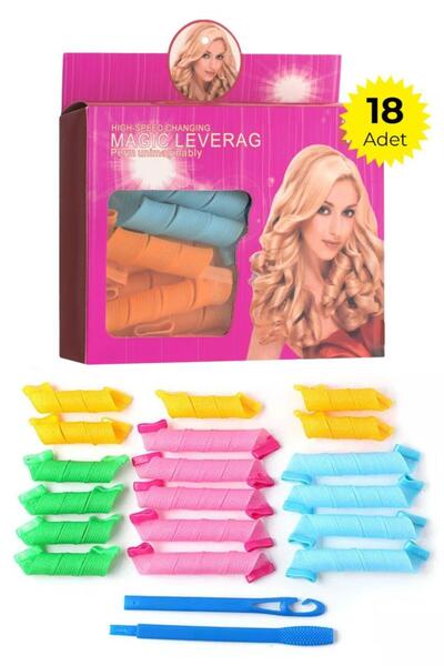 MUJGAN Kancalı Saç Şekillendirici 18'li Bigudi Seti