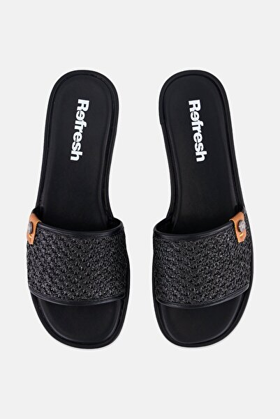 Refresh Women Slip On Flats, Black