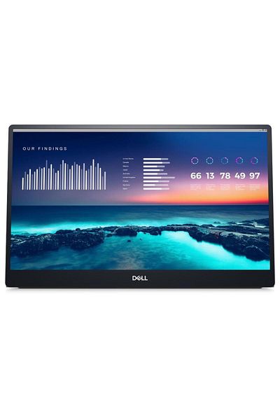 Dell Monitor Portabil IPS LED DELL 14" P1424H, Full HD (1920 x 1080), DisplayPort (Argintiu)