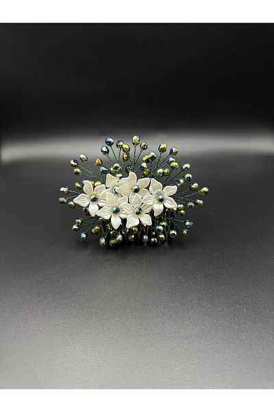 gelinmz Radiant Flowers: Modern Hair Comb