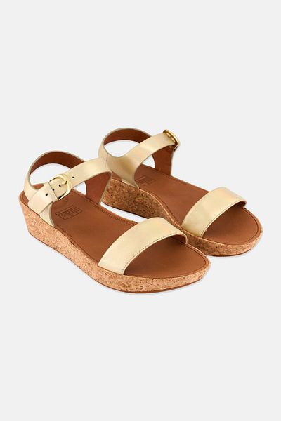 Fitflop Women Bon 2 Adjustable Buckle Sandals, Gold
