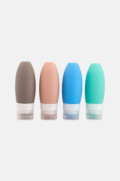 YOTO 4 Piece Silicon Travel Bottle Set, Multicolor