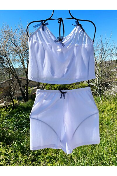 CES'Y LİNGERİE Ribbon Detail Shorts Suit