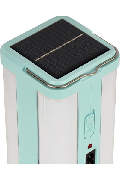 Olsenmark Rechargeable LED Lantern | 4x20 SMD LED Tubes | Solar Panel | 5H Runtime | For Home & Outdoor Use