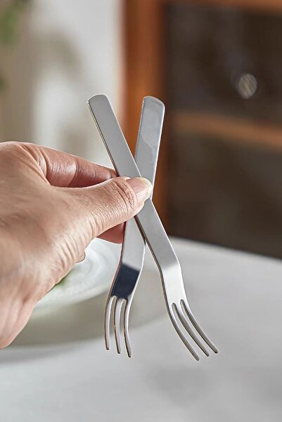 Chavin Silver Color 304 Steel 12 Pieces Dessert and Fruit Forks