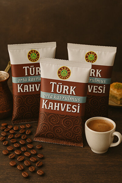 Kahve Dünyası Orta Kavrulmuş Türk Kahvesi 100 gram 48 li Paket