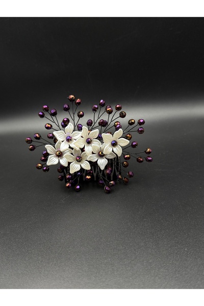 gelinmz Λαμπερά λουλούδια: Μοντέρνα χτένα μαλλιών