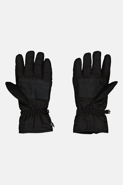 Canada Weather Gear Men 1 Pair Textured Ski Gloves, Black