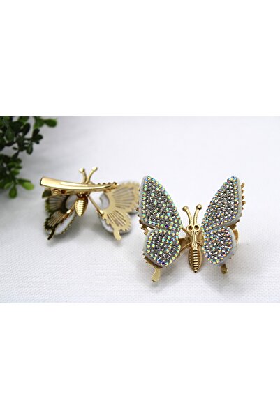 Tezcan Aksesuar Πόρπη με ελατήριο με φτερά μοντέλου πεταλούδας (Συσκευασία 2)