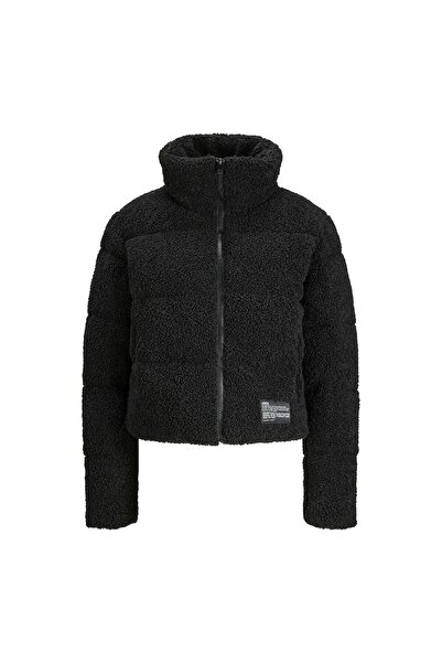 JJXX 12240601 Jxisa Teddy Puffer Ceket Otw Siyah