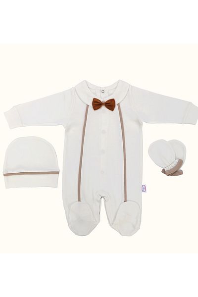 SONEM BABY Bow Tie Cotton Combed 3 Piece Jumpsuit