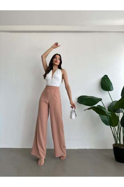 ADA MODA Flared Canvas Pants