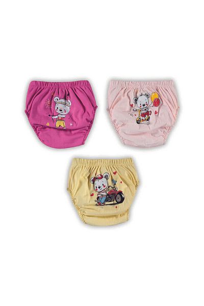 bonbonetti chocolate baby&kids Girl's Poopes 3-Piece Combination Training Pants