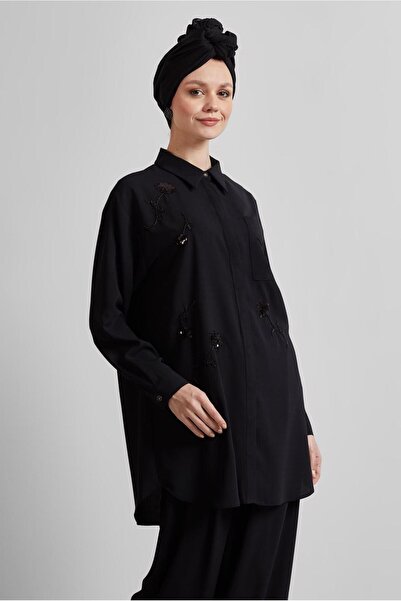 Alvina Shirt Collar Pants Suit 45418