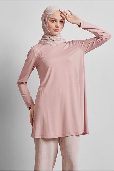 Alvina 45480 Model Crew Neck Tuniki