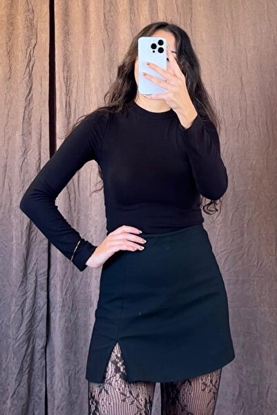 Damla Demli Linen Fabric Bodysuit