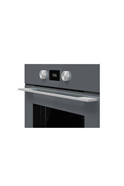Teka - Hlb 8600 st - Ankastre Multifonksiyonel Dijital Ekranlı Turbo Fırın - Gri Cam - 70 Lt - 11100
