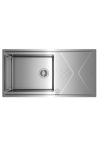 Teka Brooklyn 60 M-xp 1 Gözlü Paslanmaz Çelik 98 Cm Sağ Ve Sol Damlalıklı Kul...