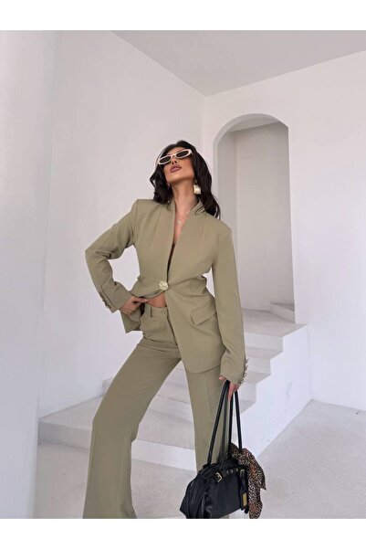 ZF BUTİK Gold Düğme Takım Elbise