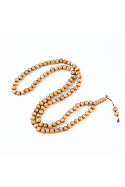 LapisDo Meram Kavak 99luk Küre Kesim 7.5mm Namaz Tesbihi-Açık Kahverengi