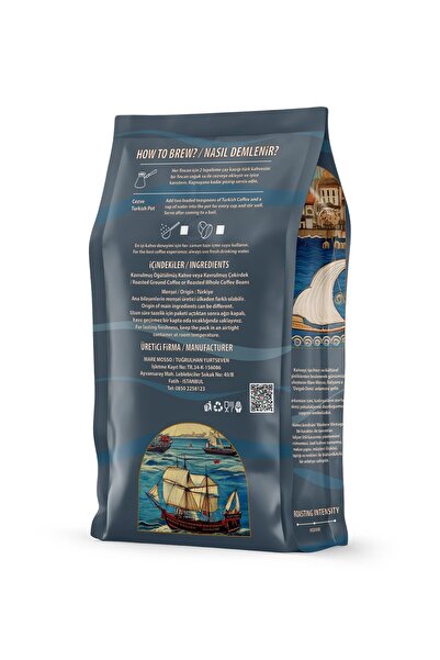 Mare Mosso Caffe ê Vendite قهوة تركية مؤهلة 2X250 جرام. (النواة)