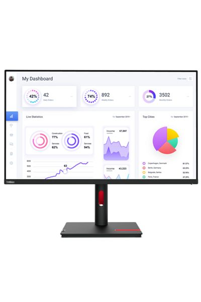 LENOVO Monitor IPS LED Lenovo 31.5" ThinkVision T32p-30, Ultra HD (3840 x 2160), HDMI, DisplayPort, Pivot