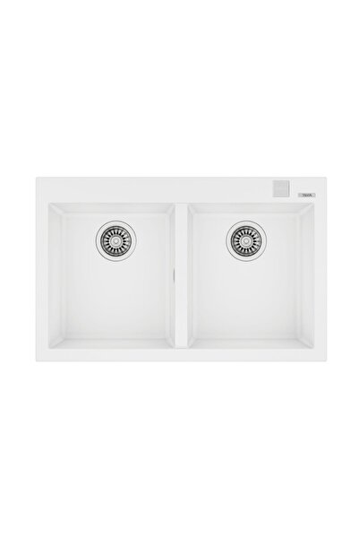 Teka Forsquare 790 Tezgah Üstü Beyaz Granit Evye