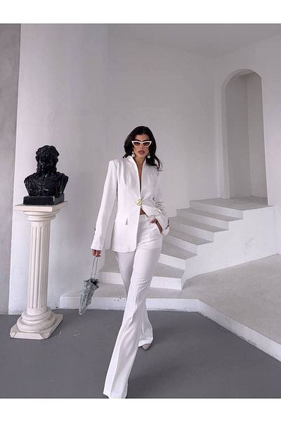 ZF BUTİK Gold Button Suit