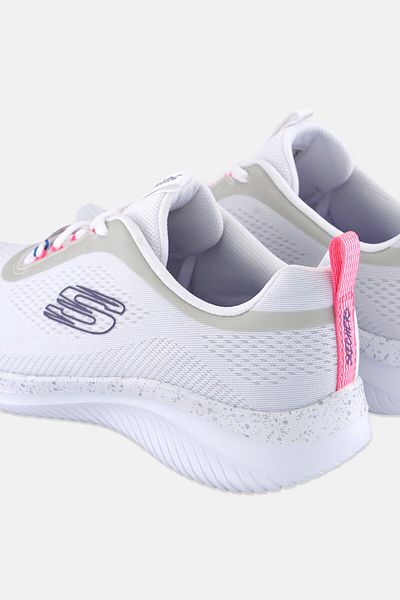 SKECHERS Women Ultra Flex 3,0 - New Horizons Lace Up Running Shoes, Off White