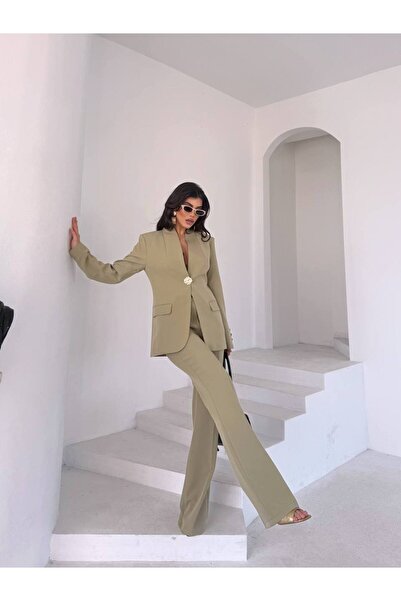 ZF BUTİK Gold Düğme Takım Elbise