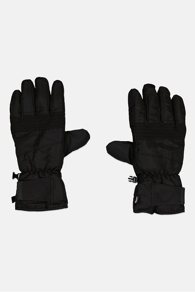 Canada Weather Gear Men 1 Pair Textured Ski Gloves, Black