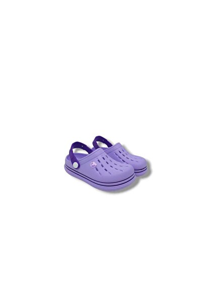 Zerhan Akn 160 Дівчачі лілові біло-лілові капці-сандалі