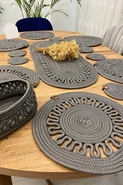 Efor Home Living Premium Antrasit 2li Supla Amerikan Servisi 5017 33 x 33