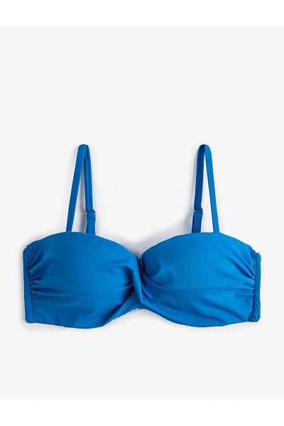 Koton Push-Up-Bikinioberteil, gepolsterte Bügel, abnehmbare Träger
