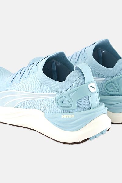 Puma Women Electrify Nitro 3 Knit Lace Up Running Shoes, Pastel Blue