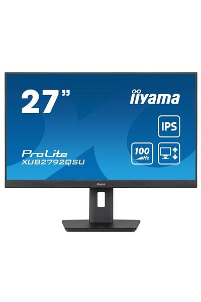 IIYAMA Monitor IPS LED Iiyama 27" XUB2792QSU-B6, WQHD (2560 x 1440), HDMI, DisplayPort, 100 Hz, 0,4 ms