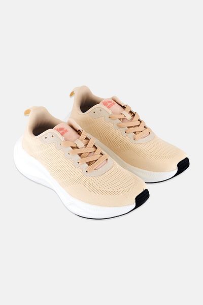 RBX Women Lace Up Brand Logo Outdoor Shoes, Beige
