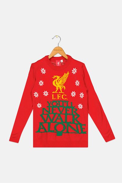 Liverpool Kids Boy Graphic Print Sweater, Red